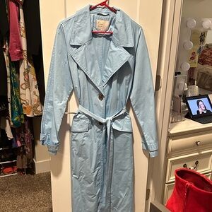 NWOT a new day Light Blue Women's Trench Coat